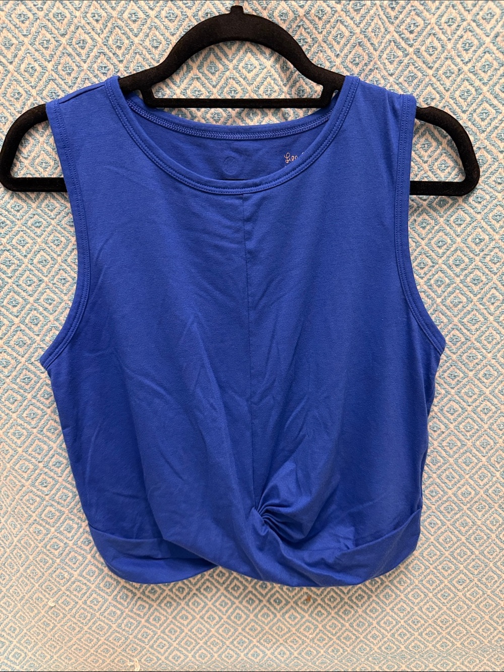 Lilly Pulitzer Sleeveless Twist-Front Tank Top in Royal Blue